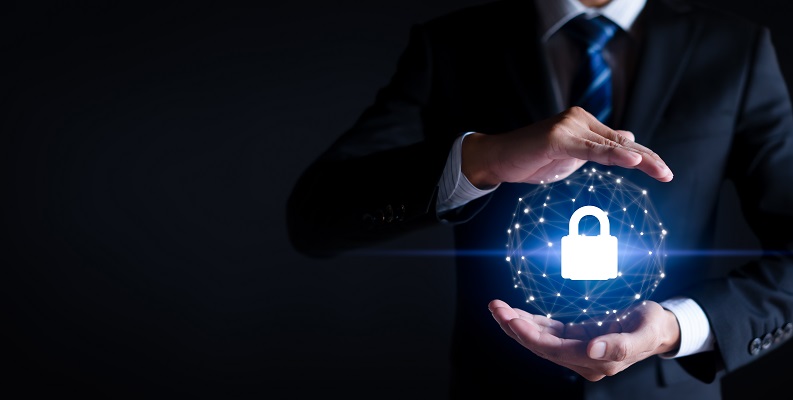 Cybersecurity,And,Information,Technology,Security,Services,Concept.,Businessman,With,Protective Why choose Rimstorm for CMMC 2.0 compliance?