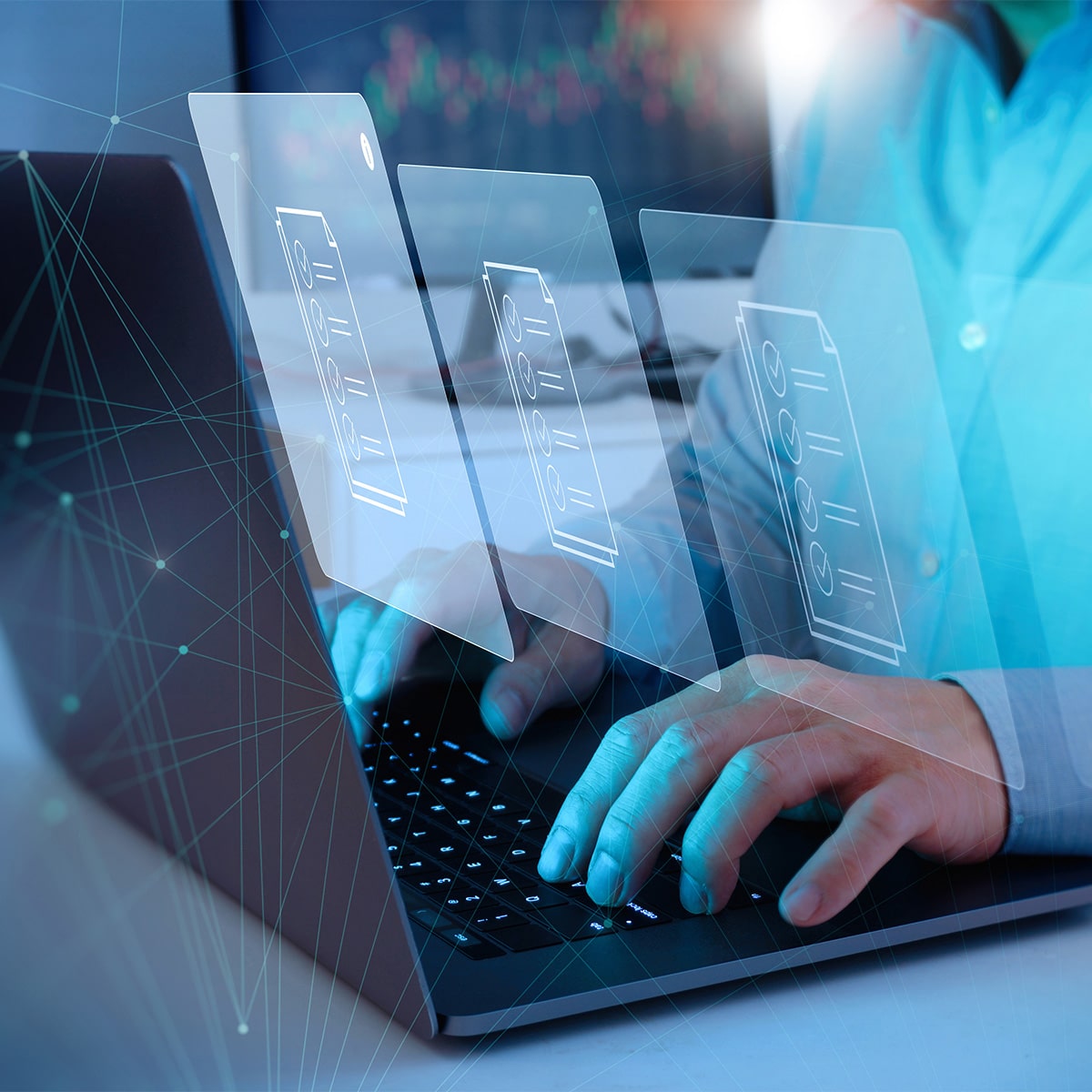 contractor working in cmmc compliance software